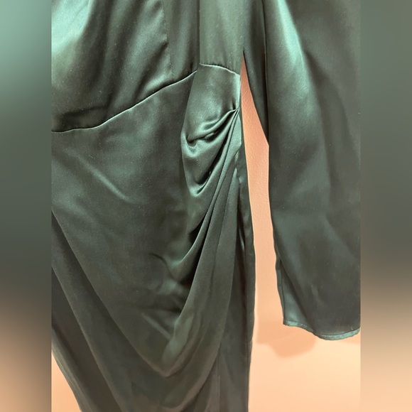 Reformation Rey Silk Long Sleeve Midi Dress 4 - Picture 8 of 10